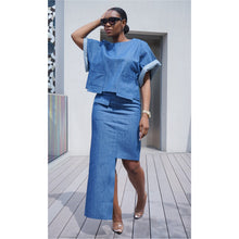 Load image into Gallery viewer, 'Audrey' Denim (SKIRT) - BOOQIE
